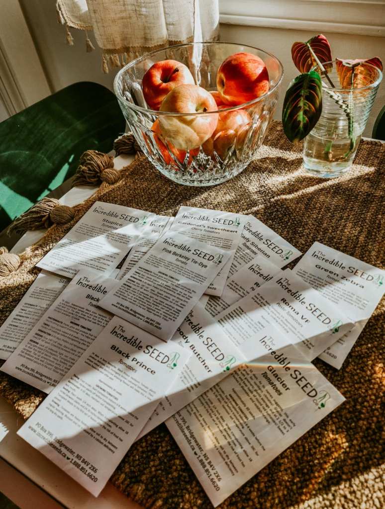 Seeds from Canadian seed houses. 