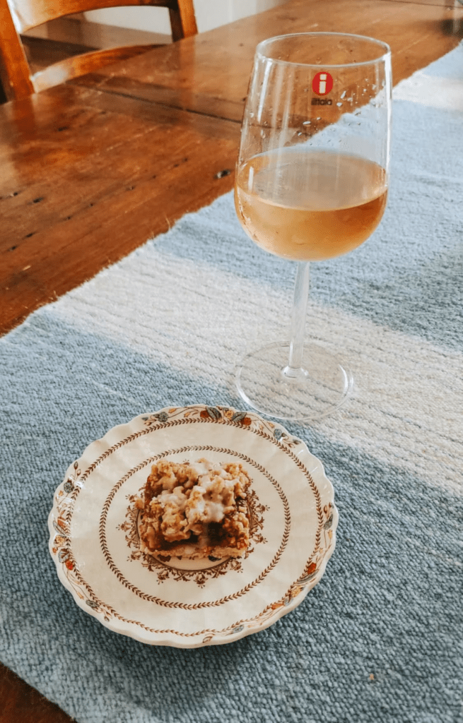 These squares pair just as nicely with a chilled glass of wine as they do with tea or coffee. 