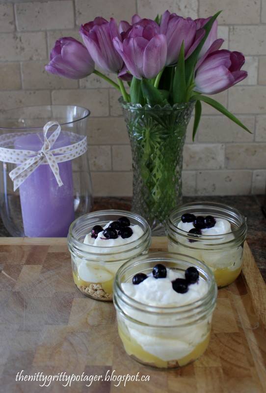 Lemon Curd Mousse in a jar. 