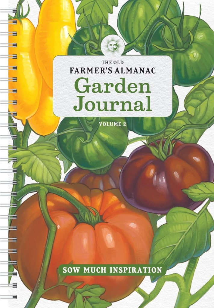 Garden journal from Farmers Almanac. 