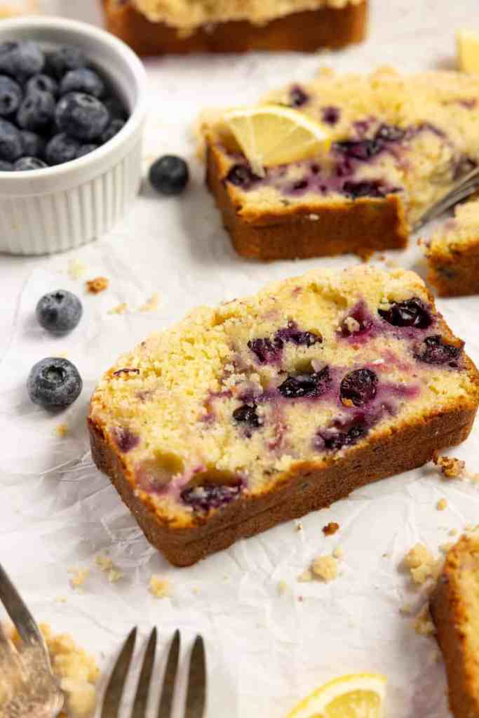 Blueberry sourdough loaf.